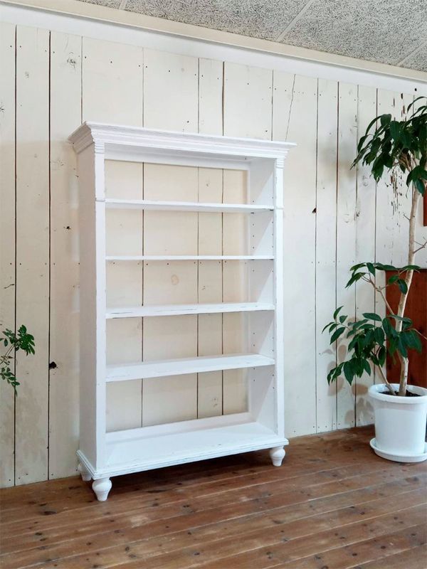 オープンシェルフアンティークホワイトW1000@大阪東京名古屋