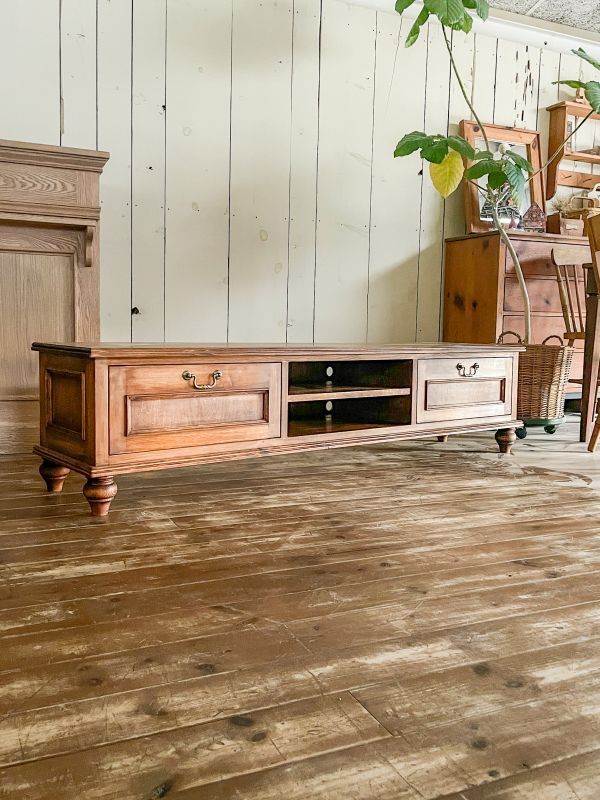 ICCA】 ローボード テレビボード アンティーク 古家具 ※最終値下げ
