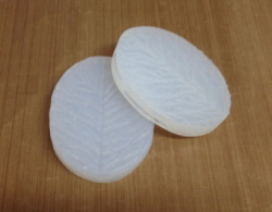 アメ細工飴用シリコン製葉型（葉っぱ丸）あわせ2枚組slk919