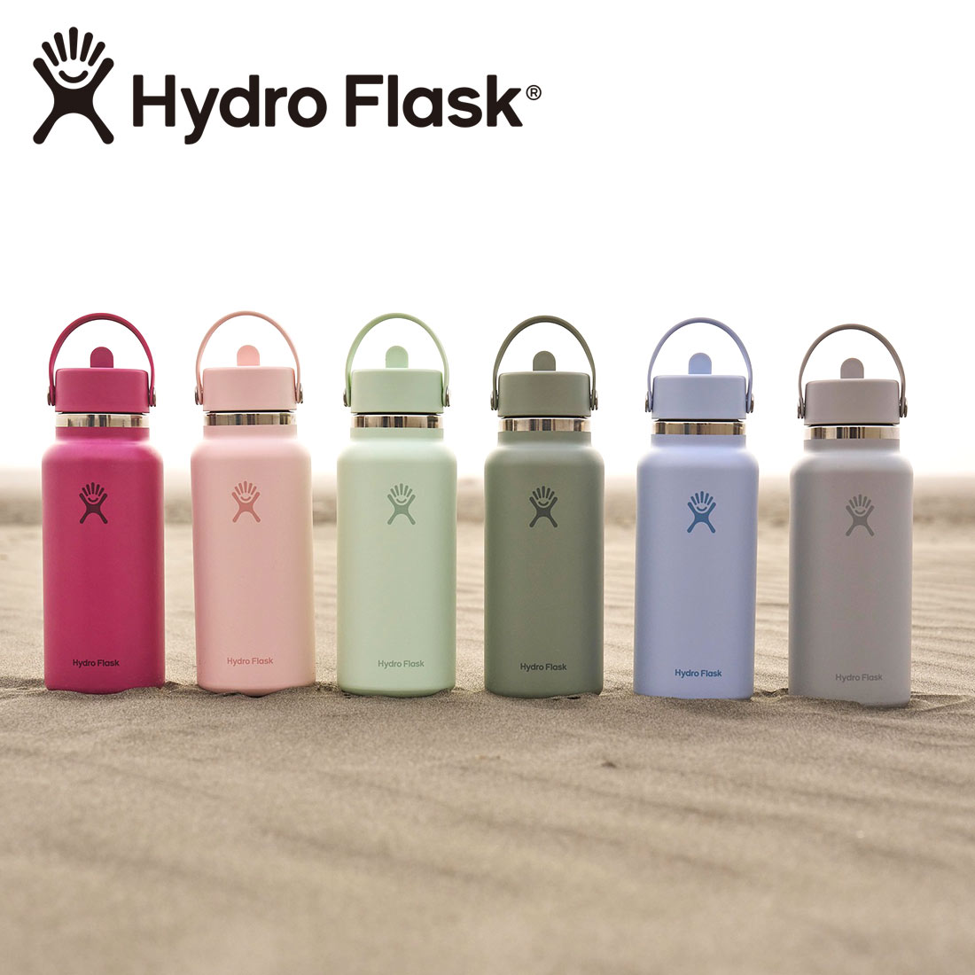 ハイドロフラスク ワイドマウス32oz フレックスストロー 保温 保冷