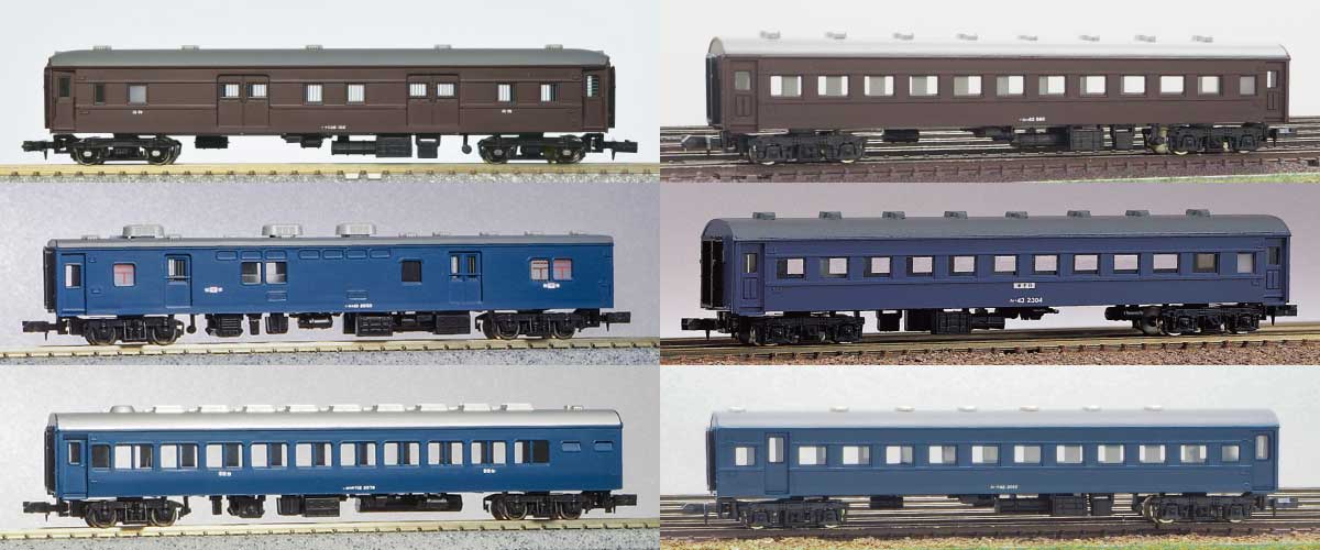 110＞夜行 鈍行列車 6両編成セット｜エコノミーキット｜Nゲージ鉄道