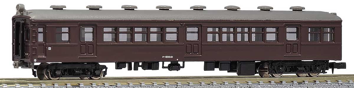 13002＞着色済み クハ55形制御車（茶色）｜エコノミーキット｜Nゲージ