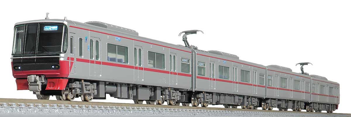 31870＞名鉄3300系（1・2次車・新塗装）増結4両編成セット（動力無し