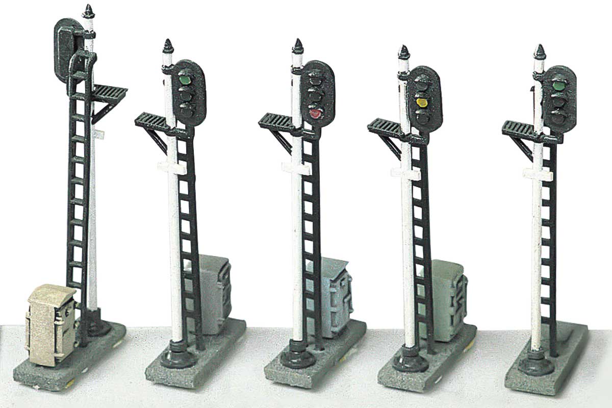 2185＞3燈式信号機｜ストラクチャーキット｜Nゲージ鉄道模型のグリーン