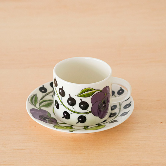 パラティッシ パープル カップ＆ソーサー