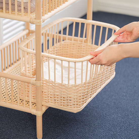 籐のランドリー バスケットのみ