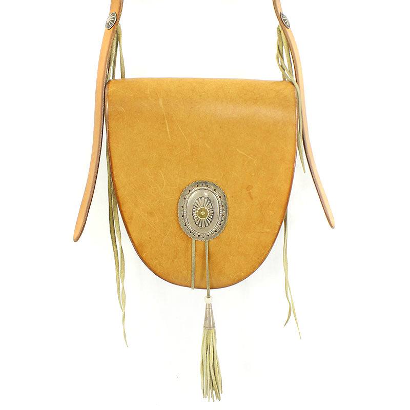 ゴローズ goro's コンチョ金メタル付きフリンジコーンメディスンバッグ