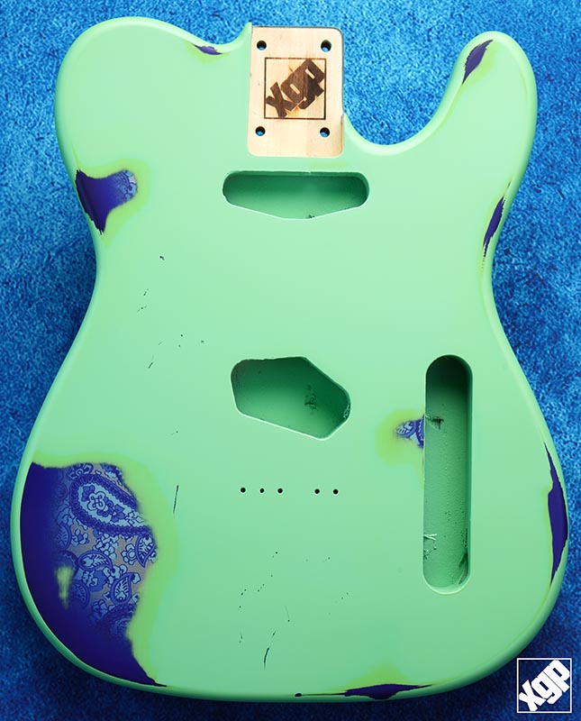 XGP Premium White Poplar RELIC TE Body Blue Paisley, Surf Gr