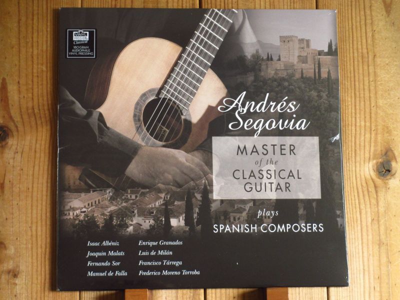 現代クラシックギターの父ことセゴビアによるスペイン作品集のアナログ