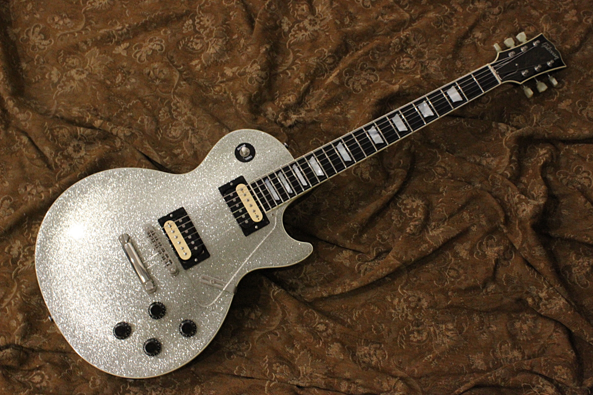 Gibson Custom Shop 1996y Les Paul Standard Silver Sparkle - GUITAR