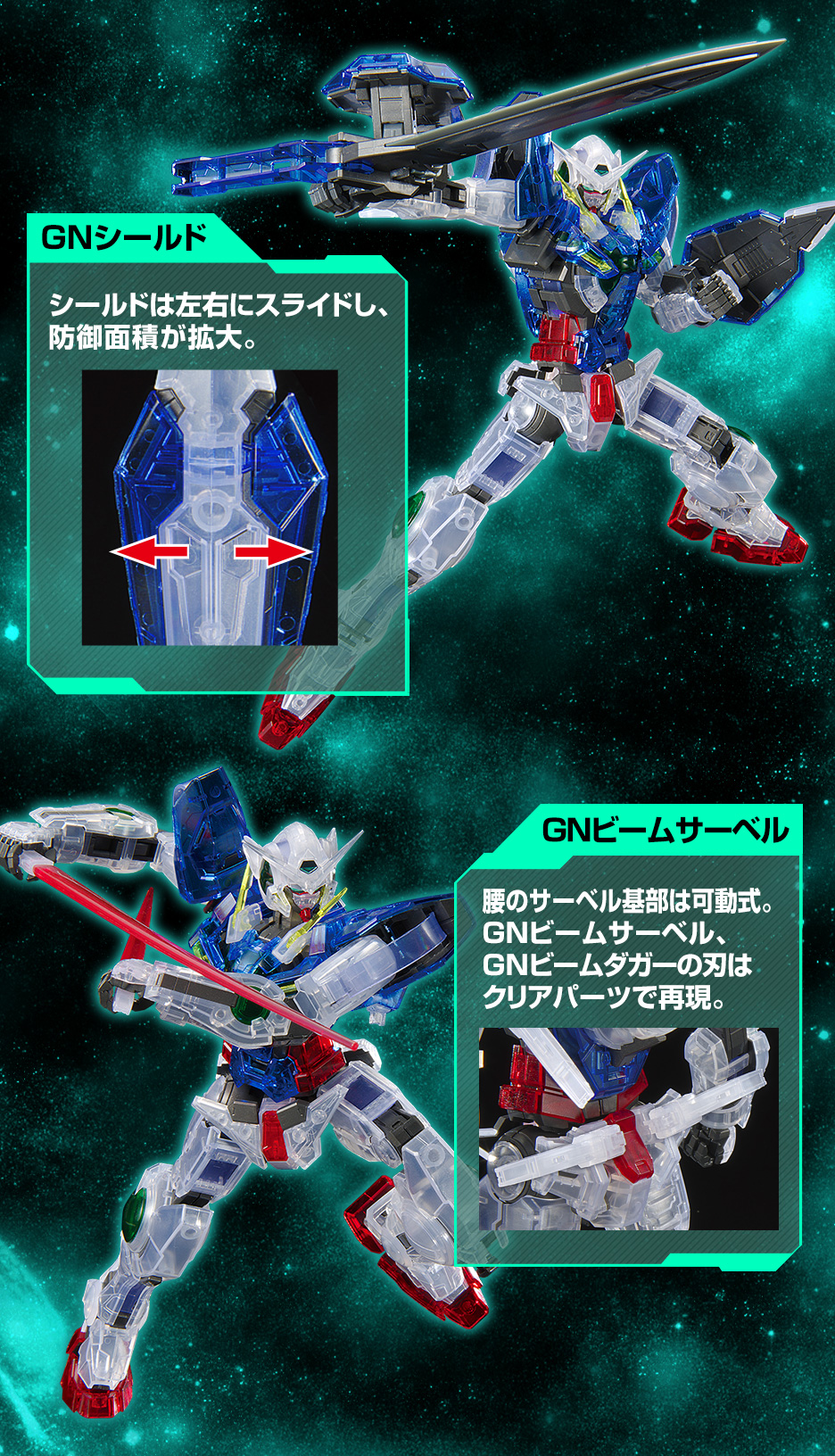 MG 1/100 ガンダムベース限定 ガンダムエクシア [クリアカラー