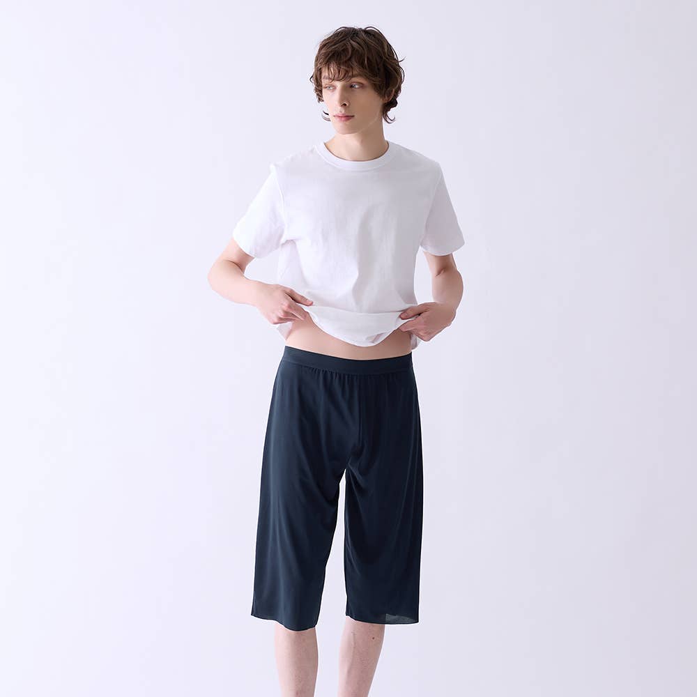 in.P】ペチパンツ（ステテコ）（ひざ下丈）（前とじ）【SALE】 INP006A