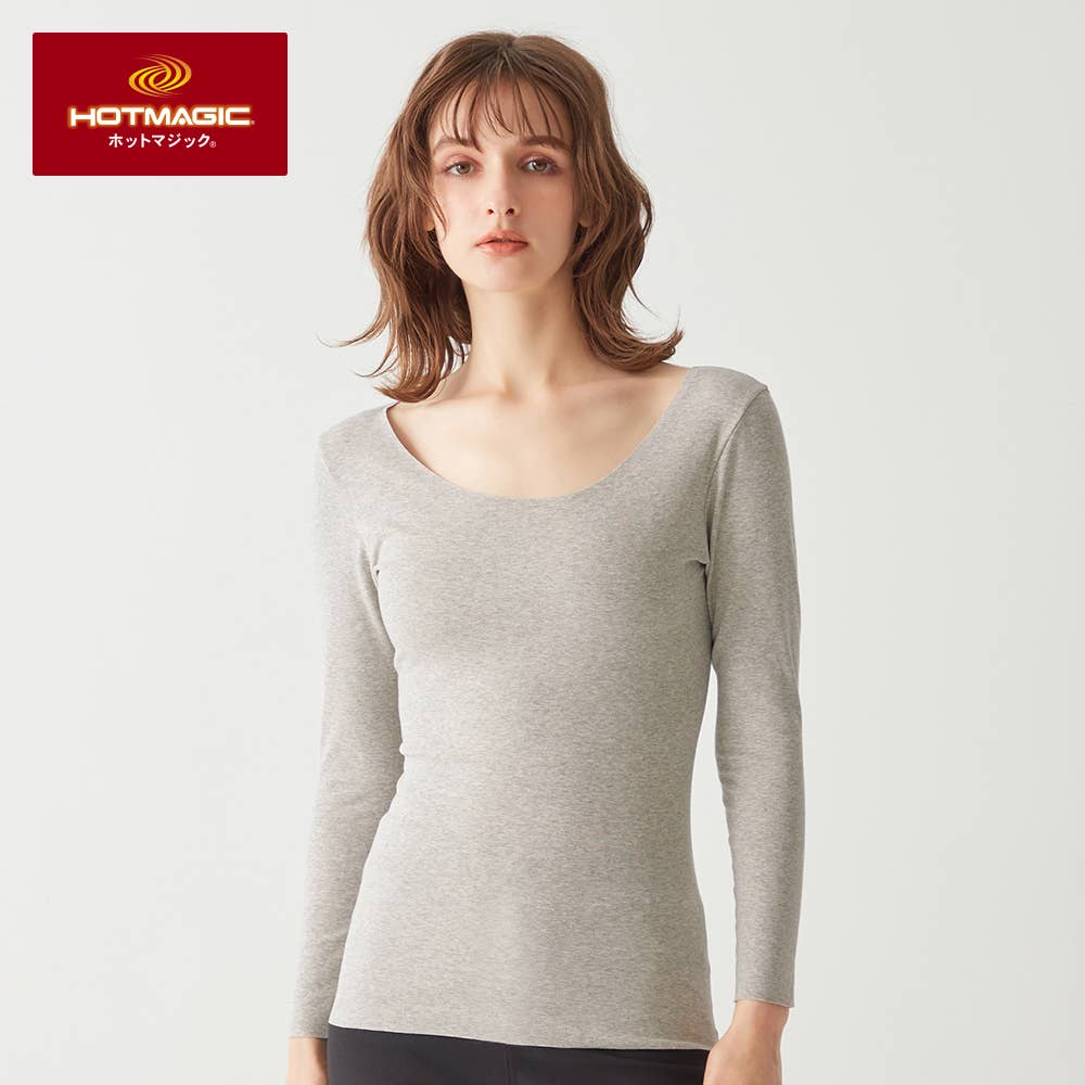 綿のチカラ】8分袖インナー【SALE】 MH7846P :レディース トップス