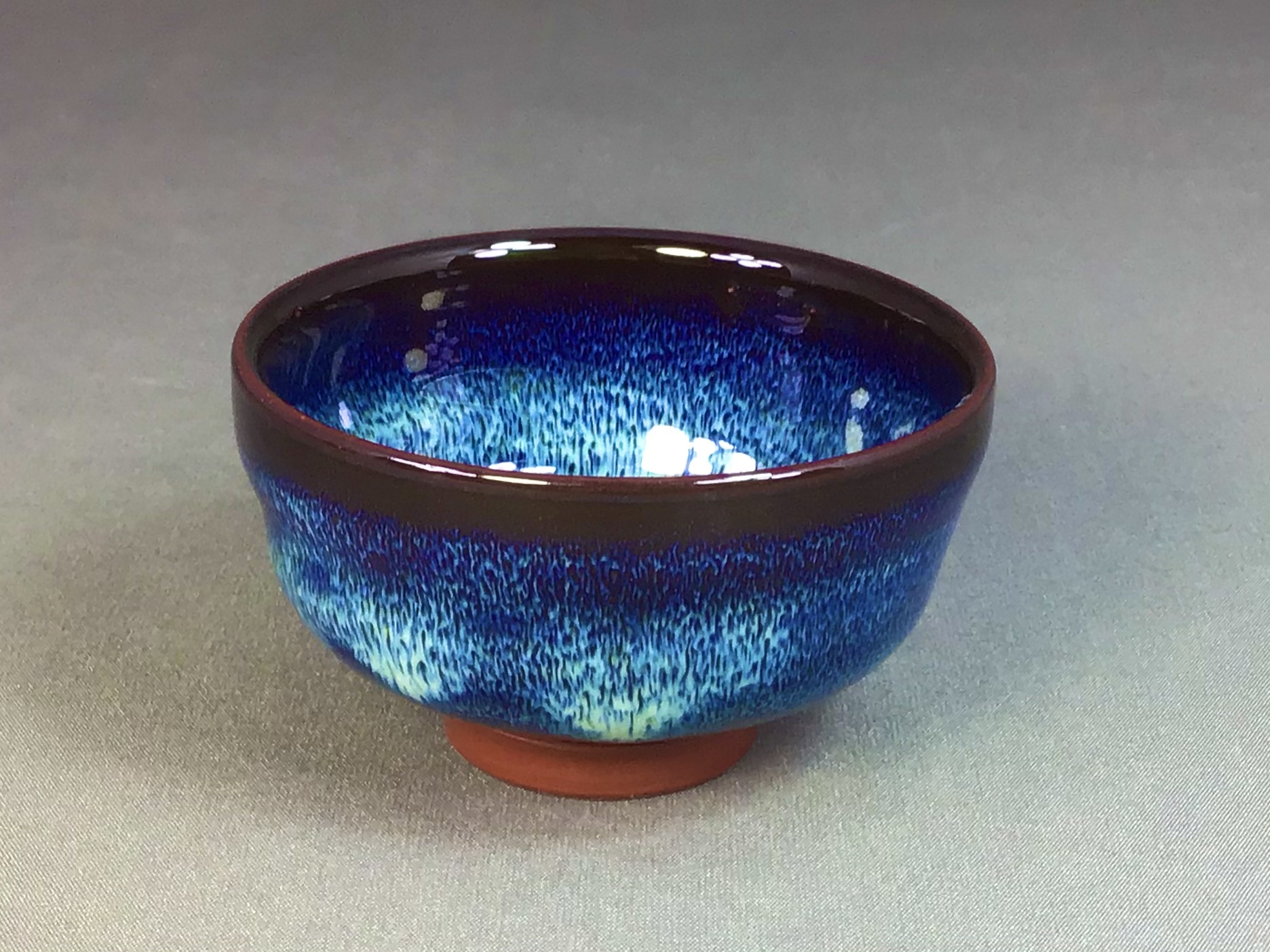 ぐい呑み（ブルー）桐箱入｜商品販売｜玉堂窯元