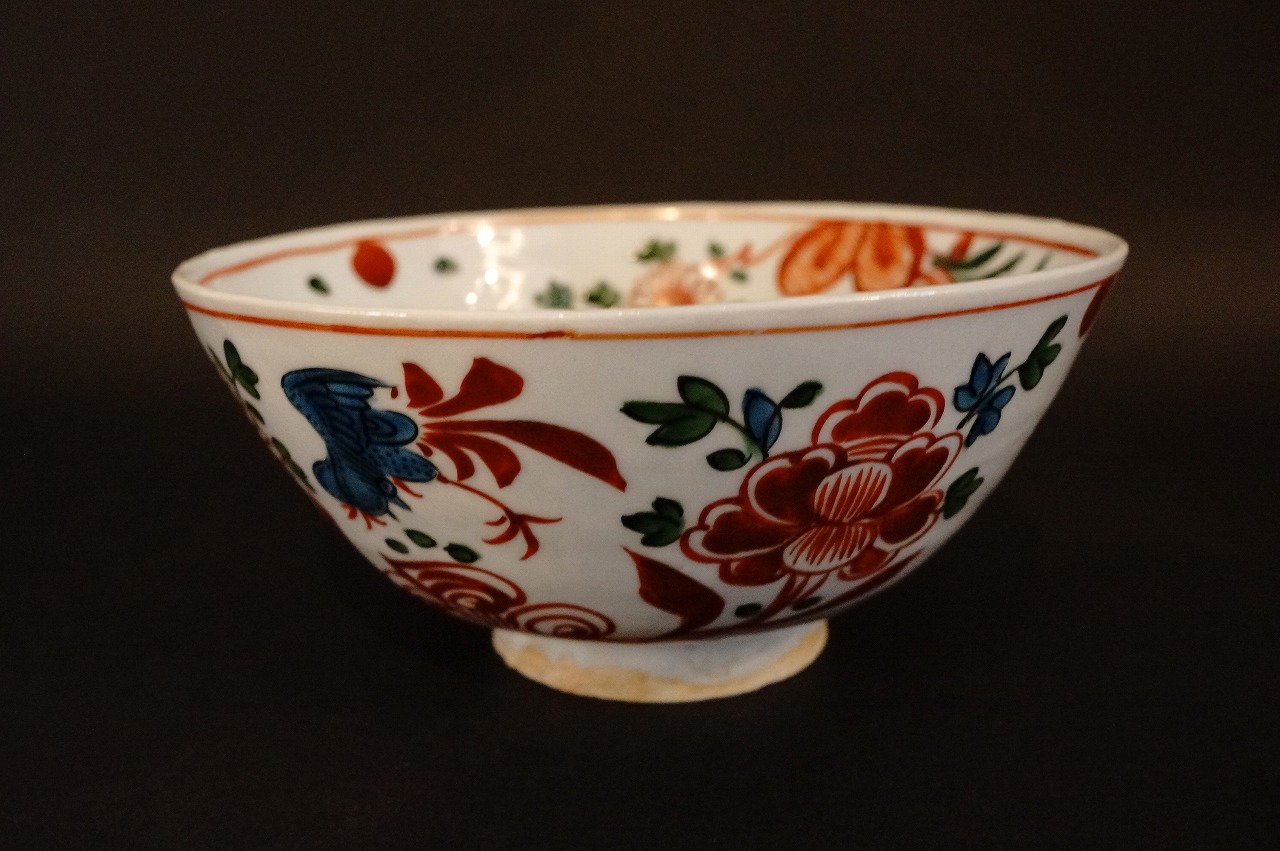 初代川瀬竹春 呉須赤絵鉢 | 美術商玉齋