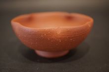 3代山田常山 梨皮朱泥酒盃 | 美術商玉齋