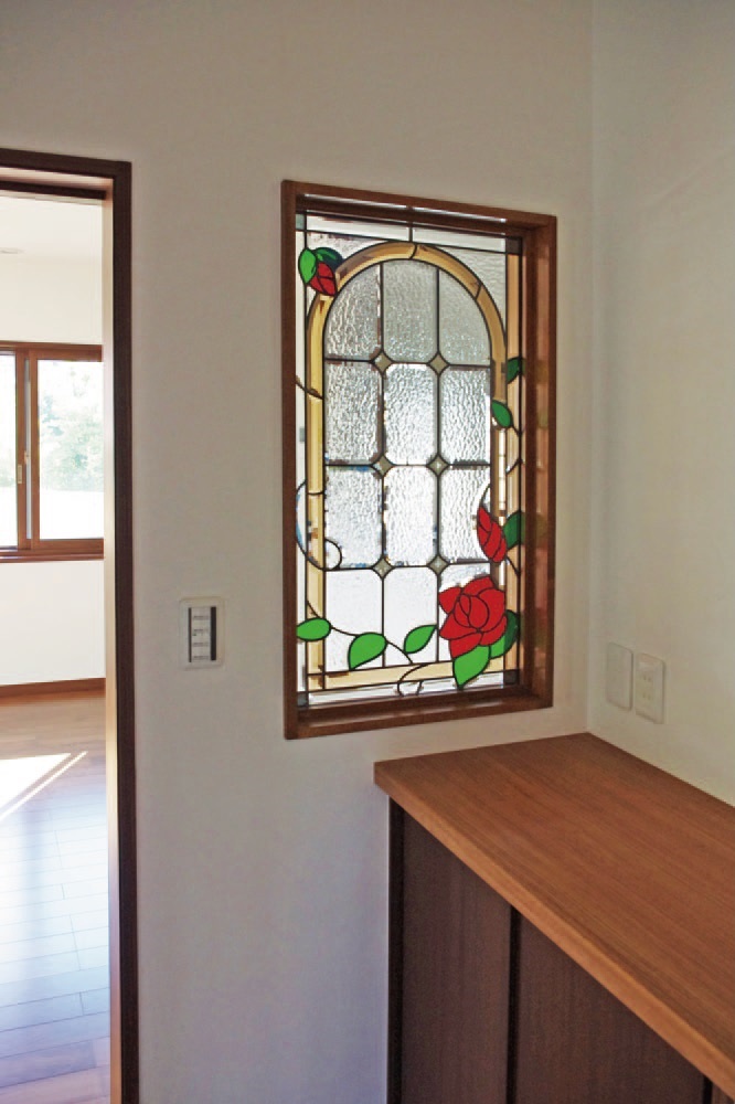 送料無料】ステンドグラス Aサイズ専用木枠（室内用） アートデザイン