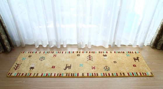 パズ ギャッベデザインキッチンマット | ラグマット・玄関マットの通販