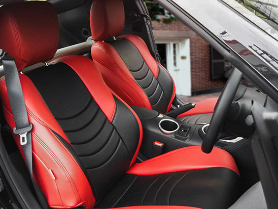 日産フェアレディZ-Dotty-COX-SPORTSシートカバー - レザーシート