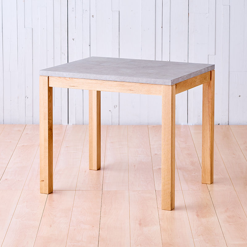 幅90cm/100cm] PATNAモルタル調天板テーブル（布団レスヒーターあり