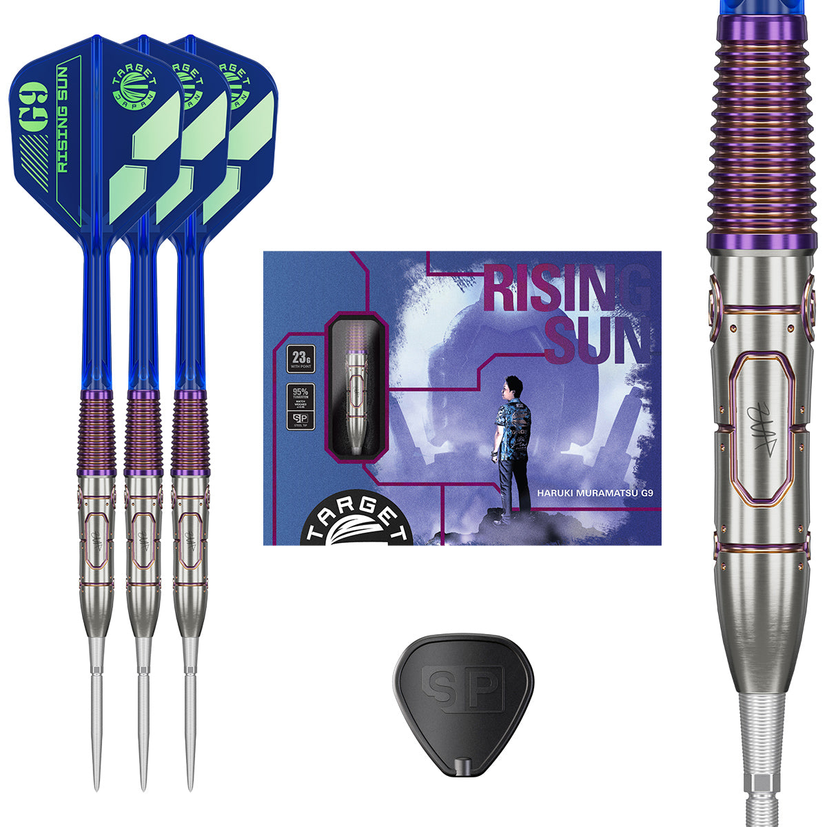 Rising Sun G9 90% Tungsten Steel Tip Darts by Target Japan