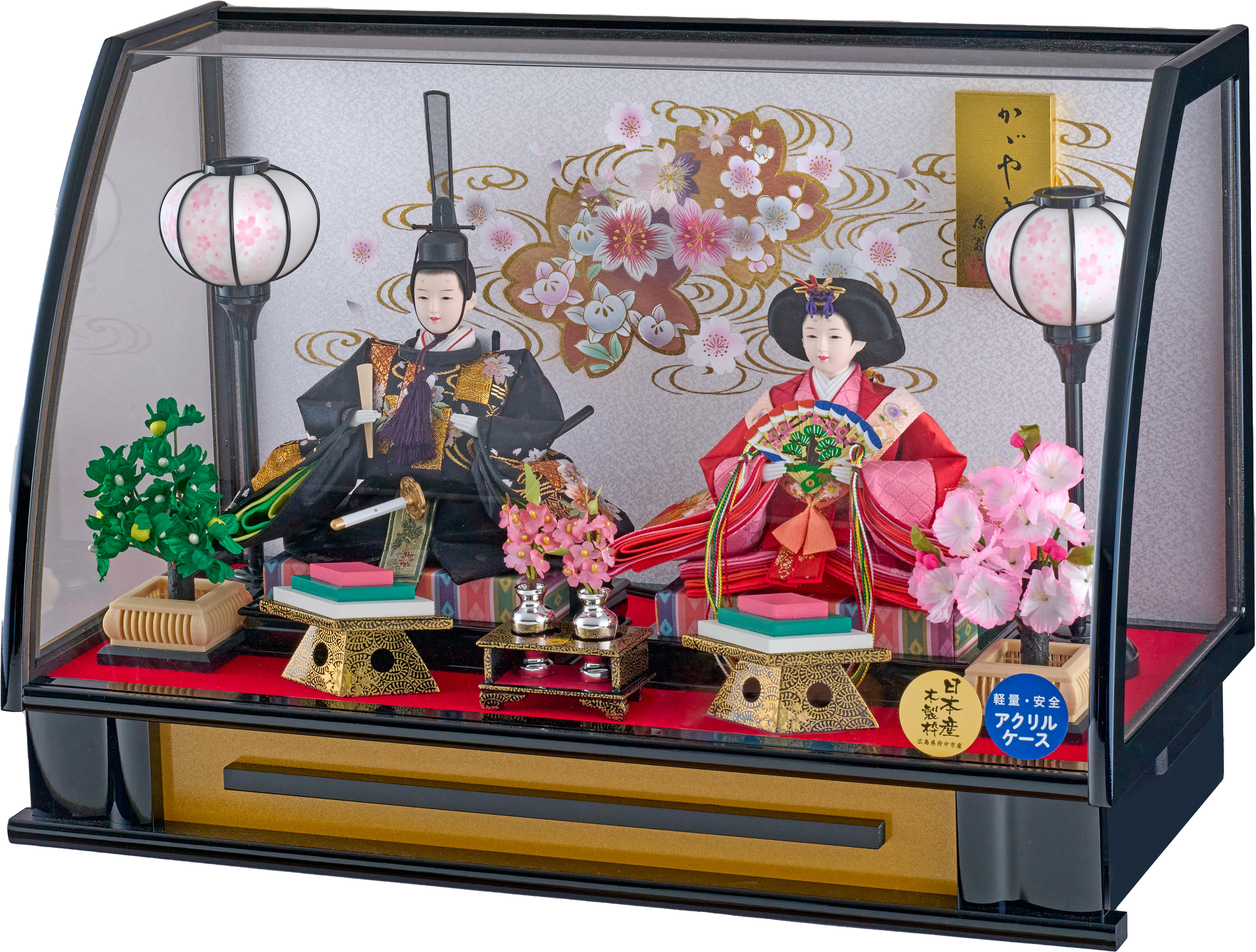 ひな人形ケース飾 | 人形のふじなみ | 藤翁作 株式会社 藤浪