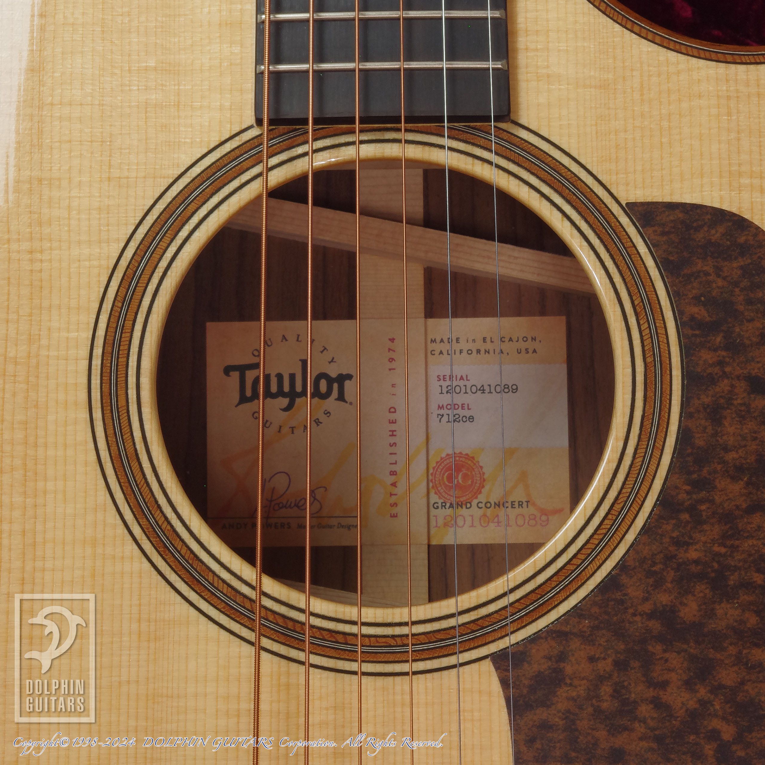 TAYLOR 712ce V-Class (Narrow Neck)|ドルフィンギターズ