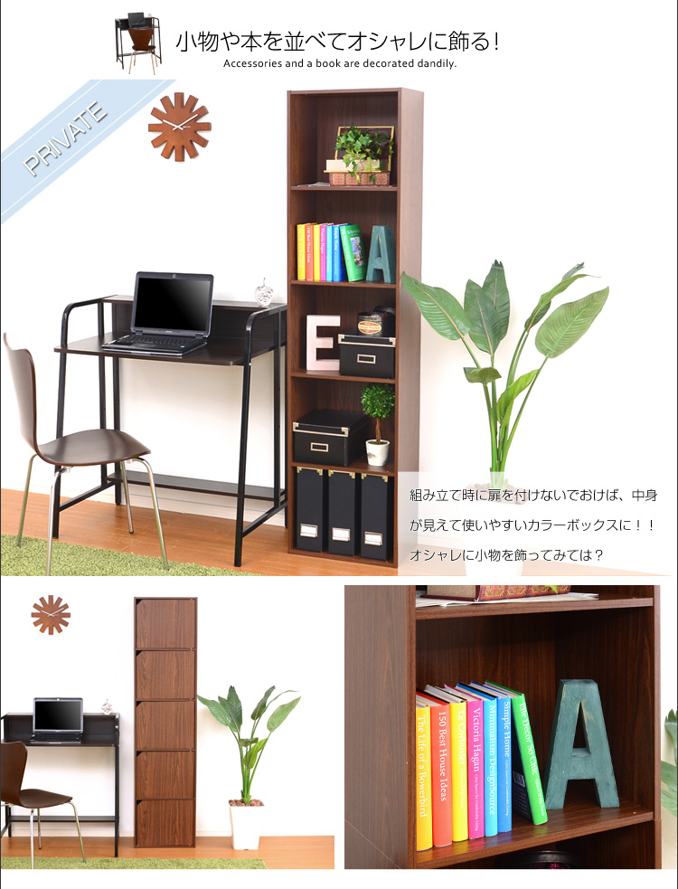 扉付きカラーボックス 5ivox フィボックス - 家具専門店どあどあ(西山商店)