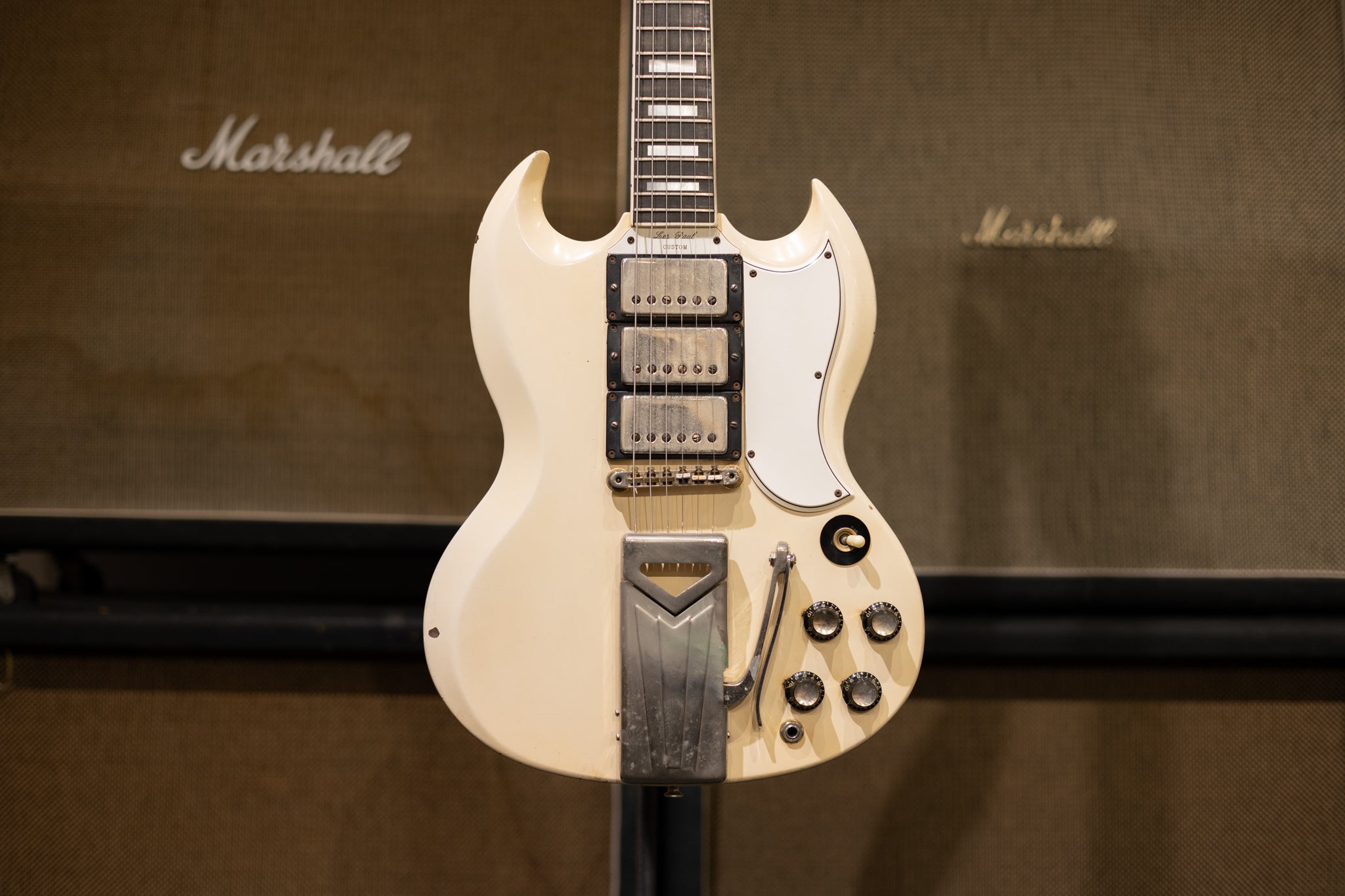 1961 Gibson Les Paul SG Custom- White – Dave's Guitar Shop