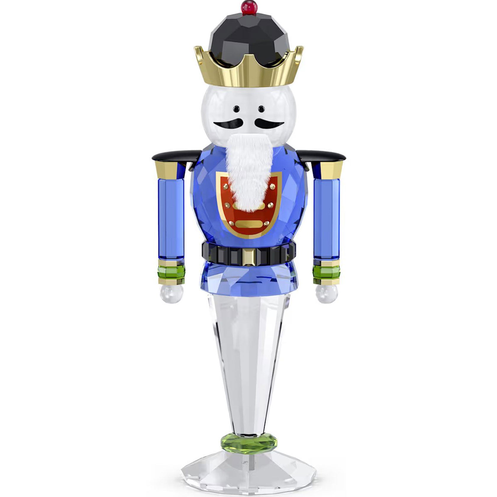 Swarovski Crystal Holiday Cheers Nutcracker, Blue, Large – David