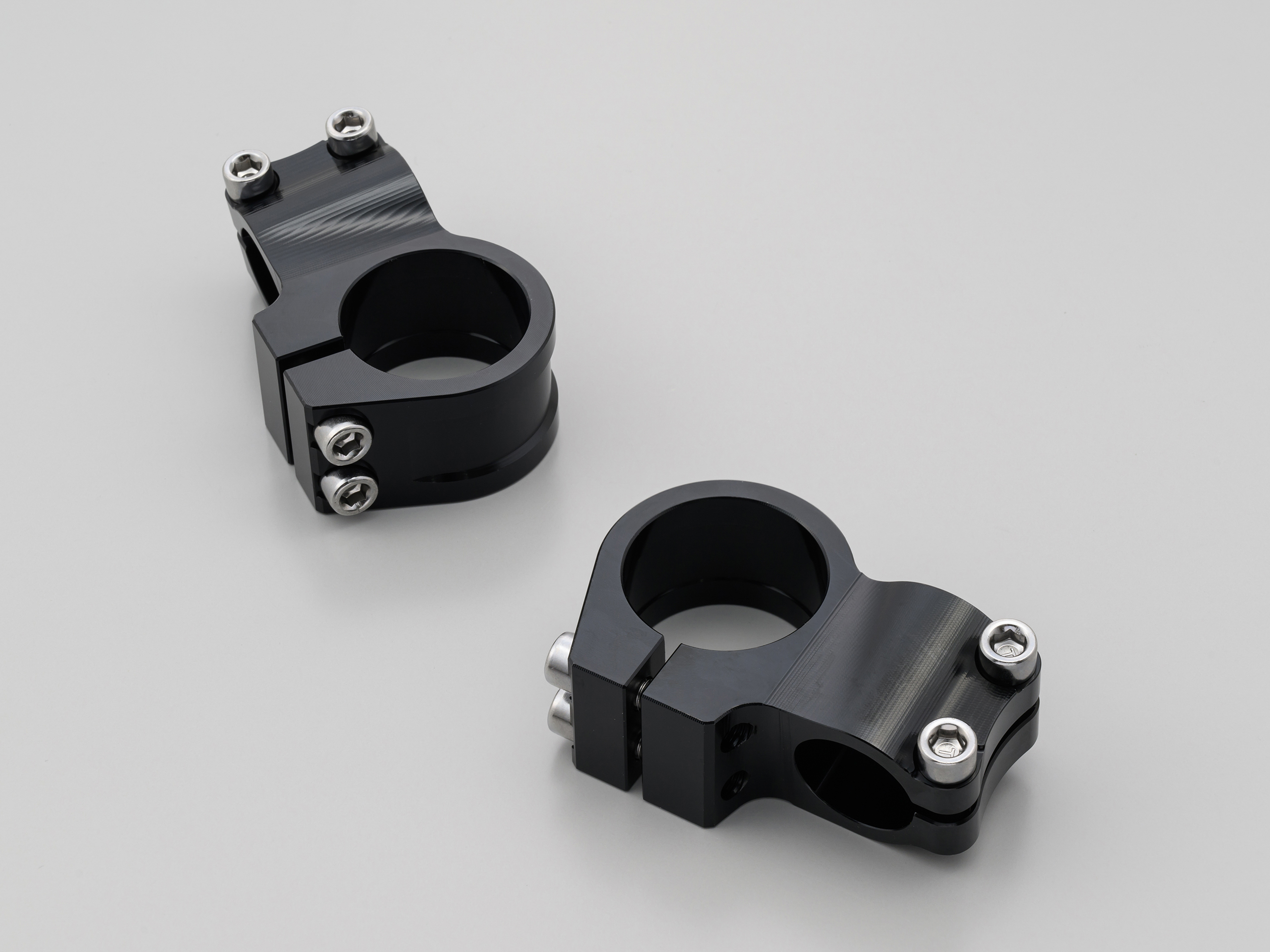 削り出しセパレートハンドル クランプ左右セット ブラック Φ35｜株式