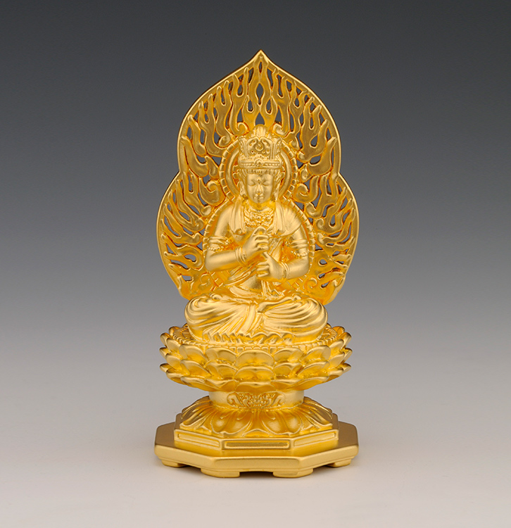 光則作 純金製守護本尊像 勢至菩薩（せいしぼさつ）仏像- 三宝堂