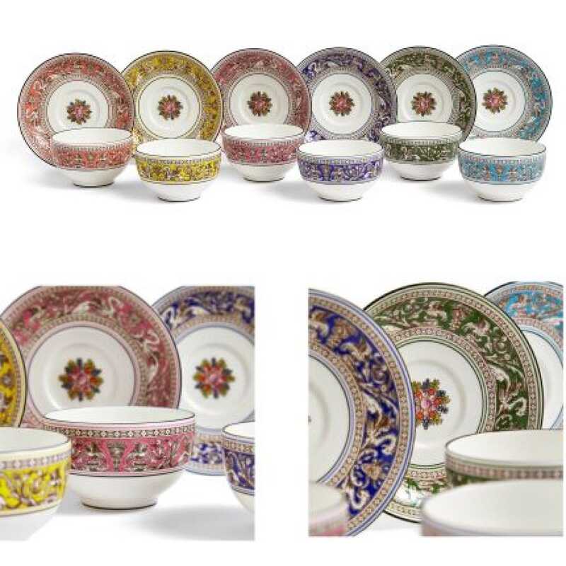 フロレンティーン ティーボウル＆ソーサー6色セット｜大丸松坂屋