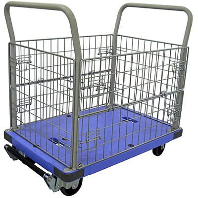 DSK-306B（フットストッパー仕様両袖固定ハンドル式メッシュかご付き微