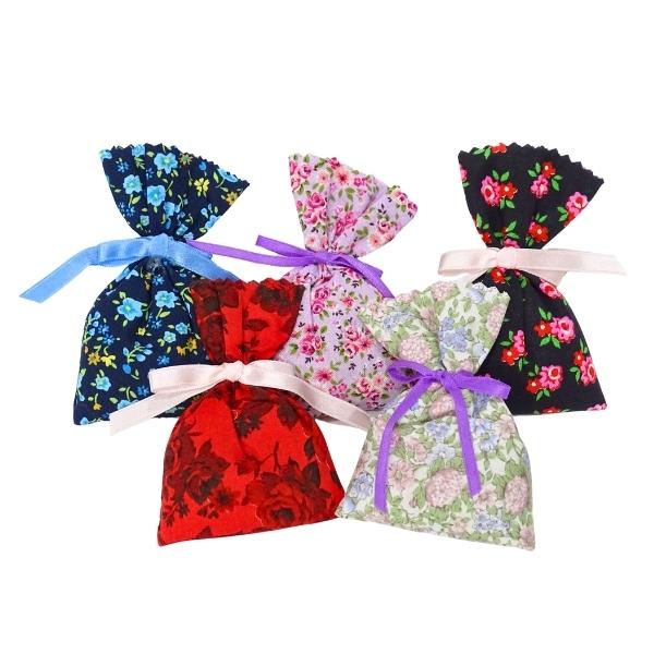 サシェ 香り袋 花柄 袋タイプ ポプリ 天然 フランス産 ラベンダー 芳香