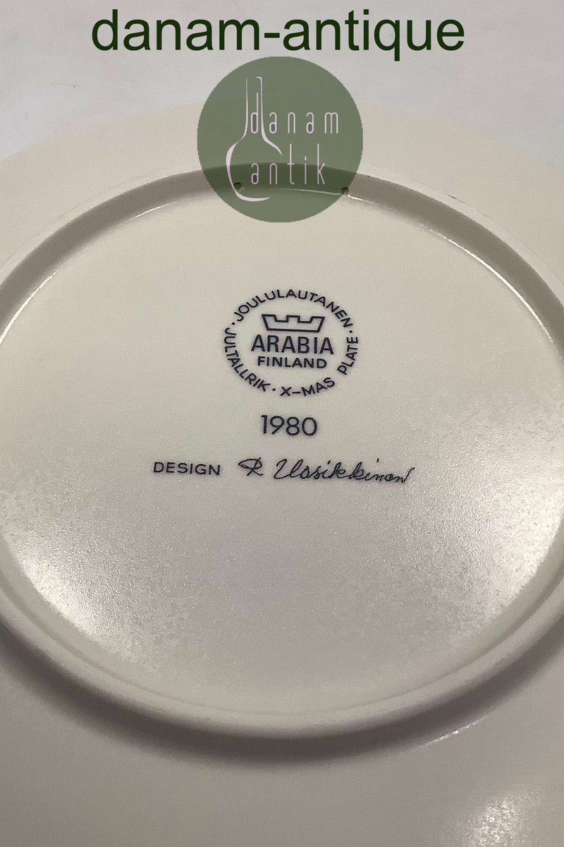 アラビア フィンランド クリスマス・プレート 1980年 デザイン：ライヤ