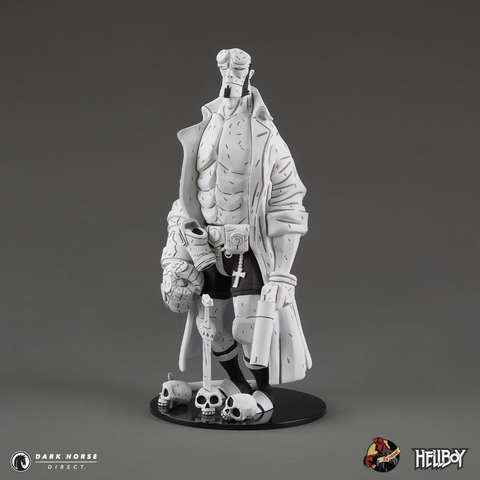 Hellboy 30th Anniversary Deluxe Vinyl Figure (Black and White