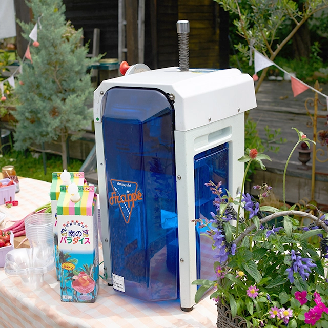 電動タイプ ブロックアイススライサー 初雪氷削機（業務用電動式かき氷