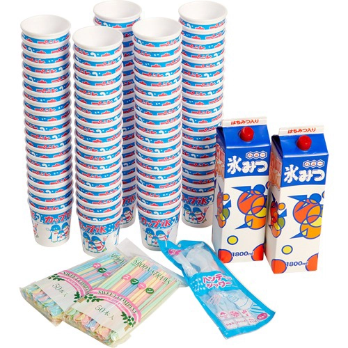 電動タイプ キューブアイススライサー 初雪氷削機 かき氷100人分セット