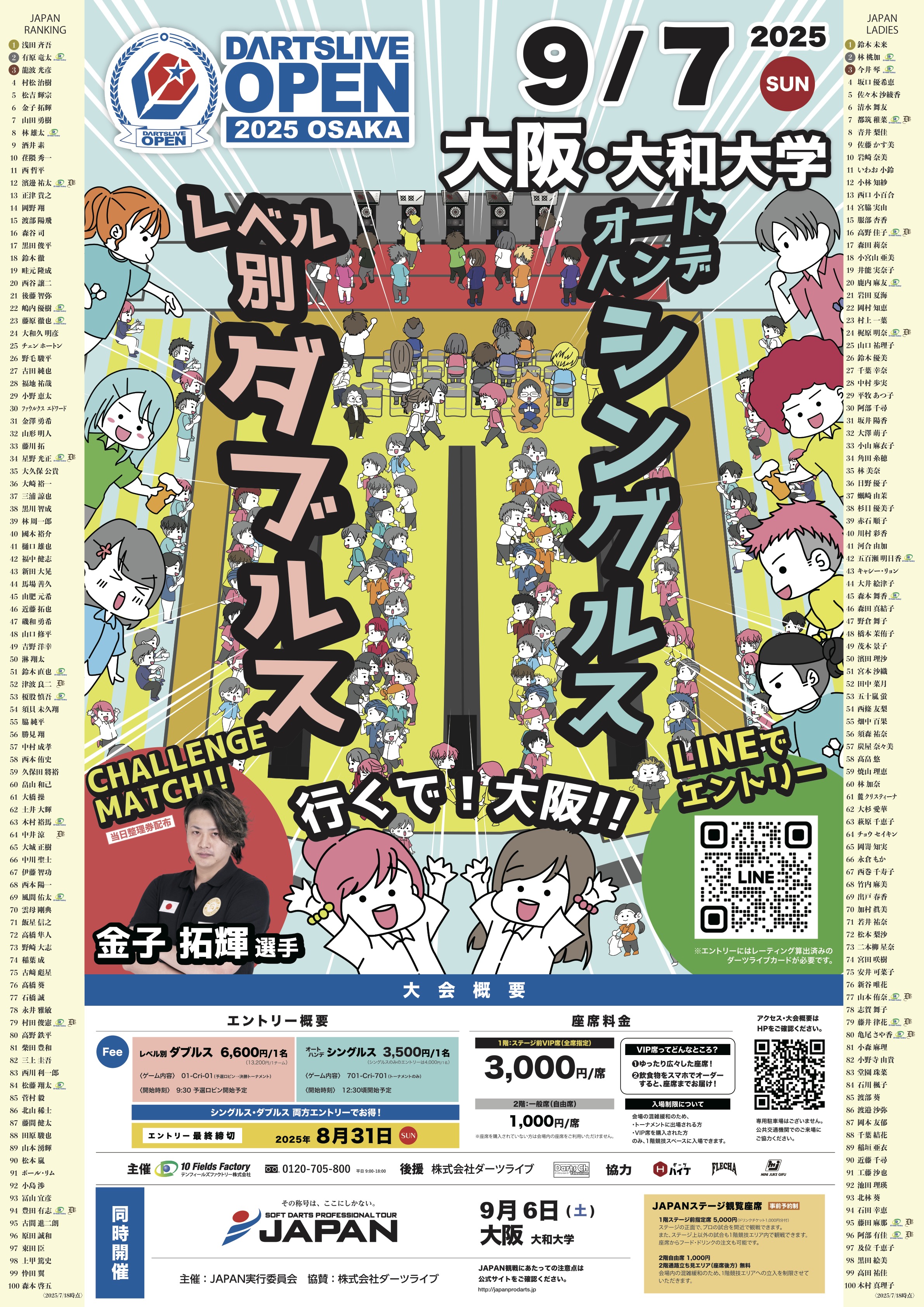 大会概要 | DARTSLIVE OPEN 2025 OSAKA | DARTSLIVE