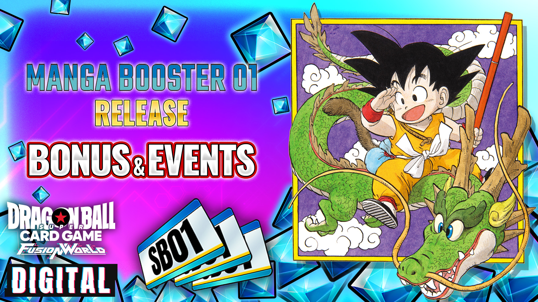 DIGITAL ver.] NEW BOOSTER PACK MANGA BOOSTER 01 [SB01] Released