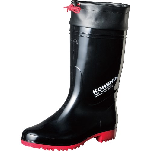 PVC長靴 クライザー ZK-01 弘進ゴム 紳士長靴 25.0cm ブラック