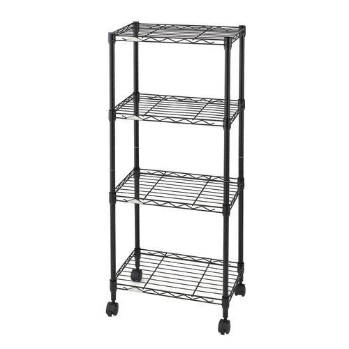 ルミナスカラーラック4段45W LCR45-4BK ドウシシャ メタルラックΦ19