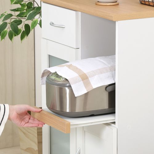 キッチンカウンター サージュ WH×NA 60幅(96818) 99521 不二貿易 電子