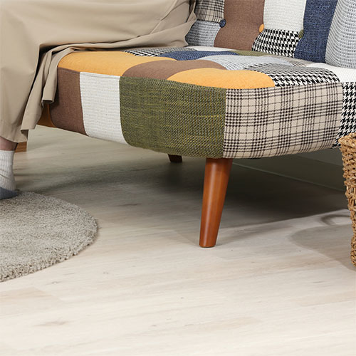 ソファ パッチワーク 二人掛け デイジー 2WAY 脚取り外し可能 36218 不