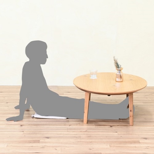 こたつテーブル 楕円形 北欧テイスト 高さ調整可 継脚式 HK-ノット