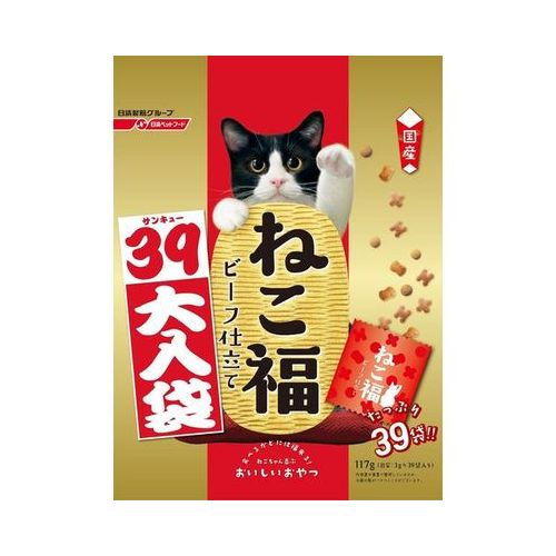 ねこ福39大入り袋 ペットライン（株） 成猫用ドライフード 3g×39袋