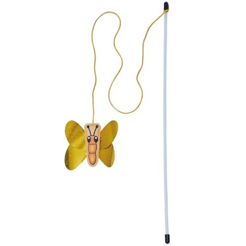 カシャカシャじゃらし 黄金のチョウ ADD.MATE 猫用おもちゃ