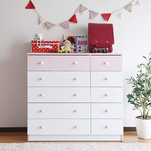 タンス チェスト 洋服ダンス 引き出し 5段 幅90 fr-013-whpk JKプラン