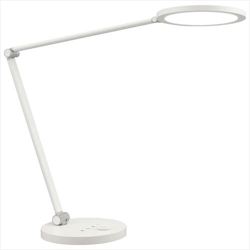 LEDデスクライト 調光調色 タイマー機能付 ODS-LDC6K-W OHM スタンド